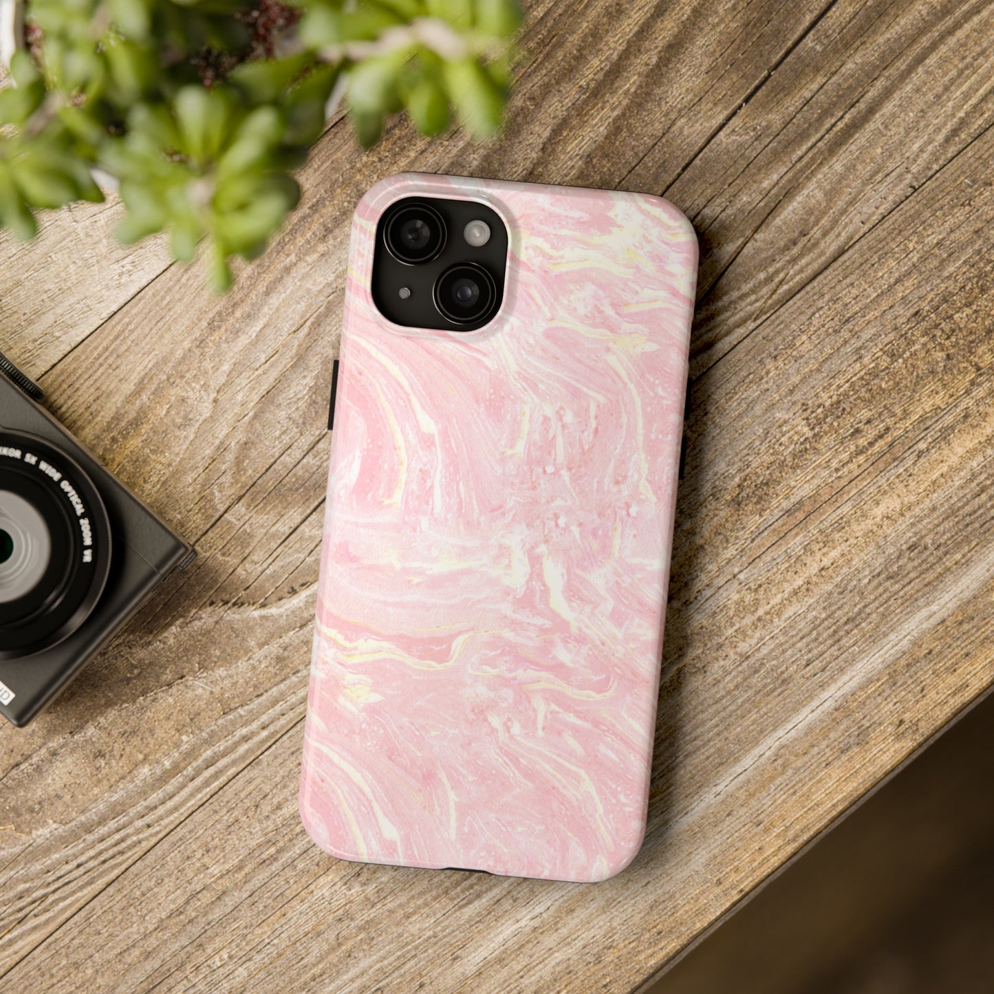 Pink Marble Bliss - iPhone Case