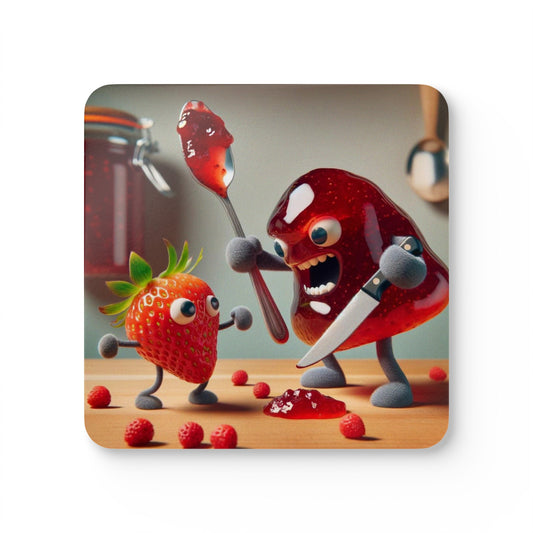 Berry Battle Royale - Corkwood Coaster Set