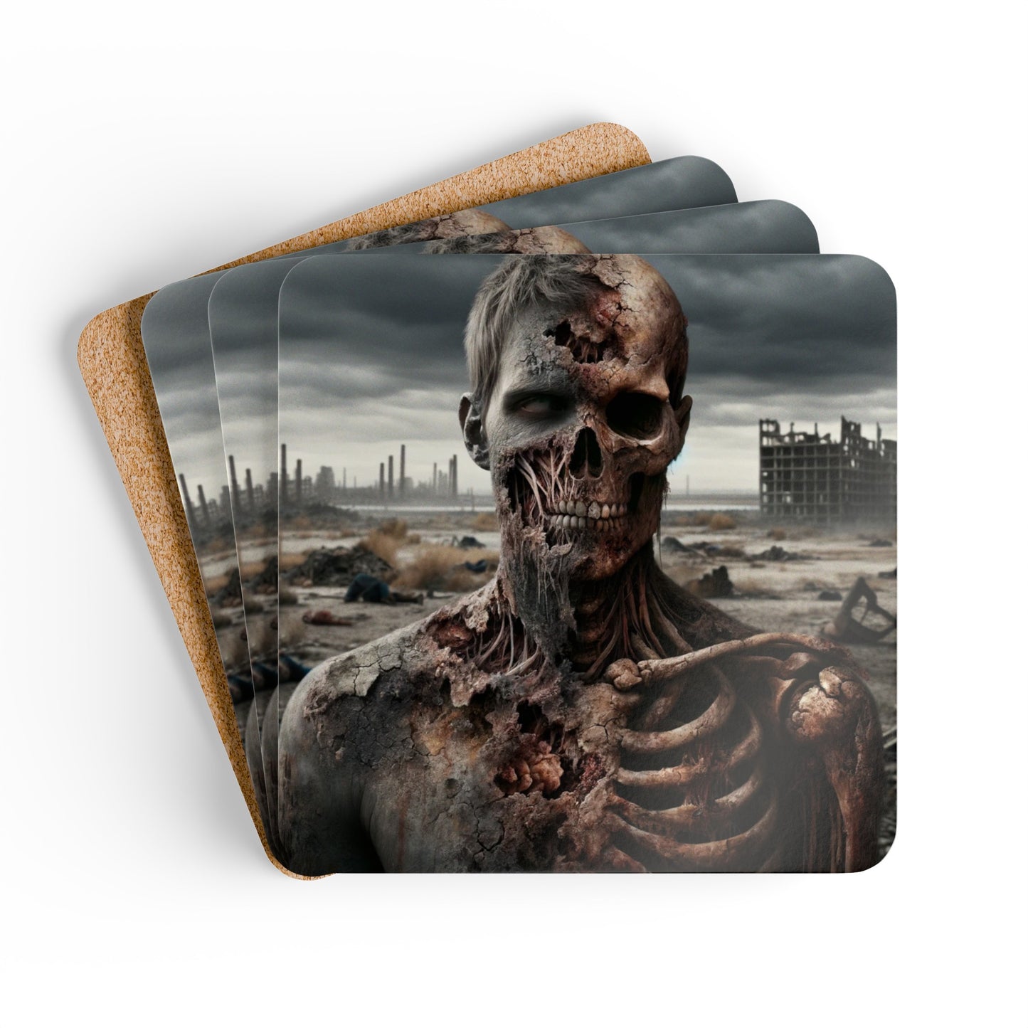 Desolate Vigil - Corkwood Coaster Set
