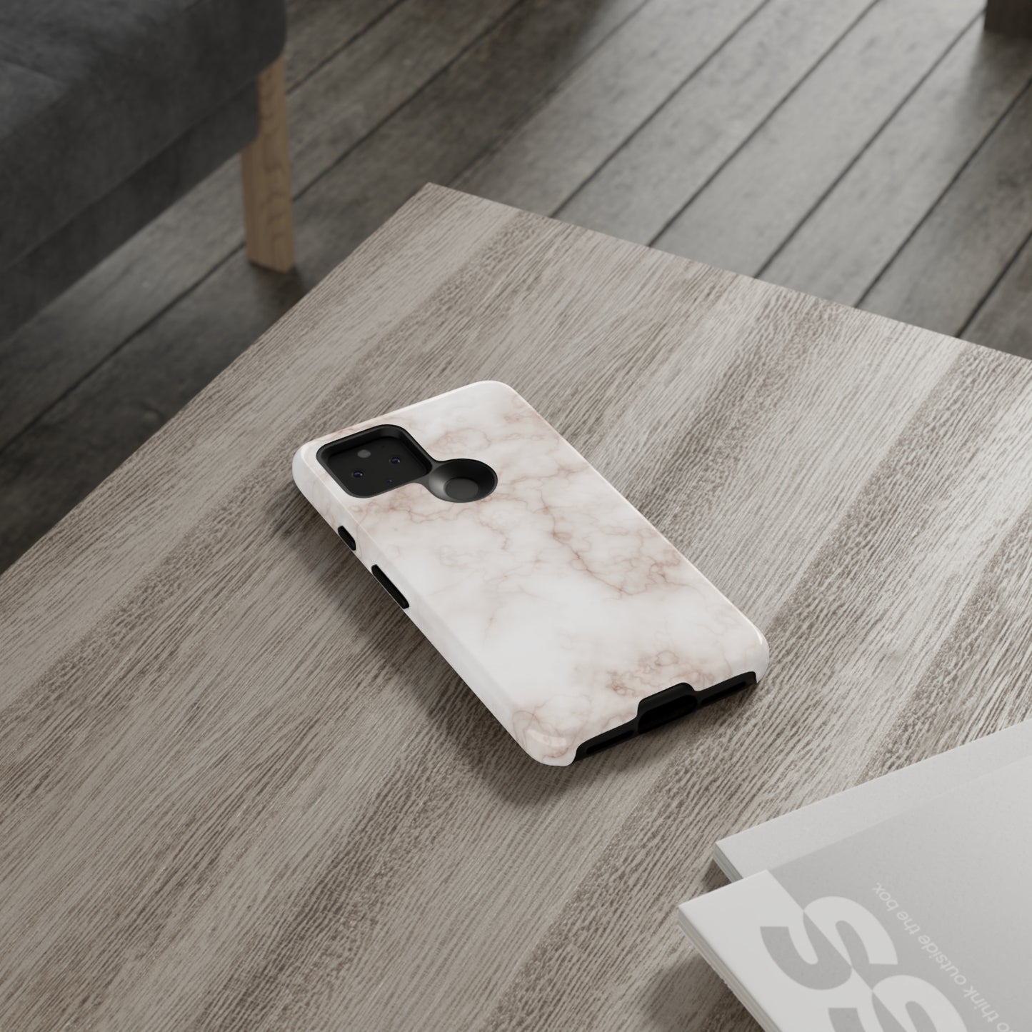Elegant Alabaster Swirl - Cell Phone Case