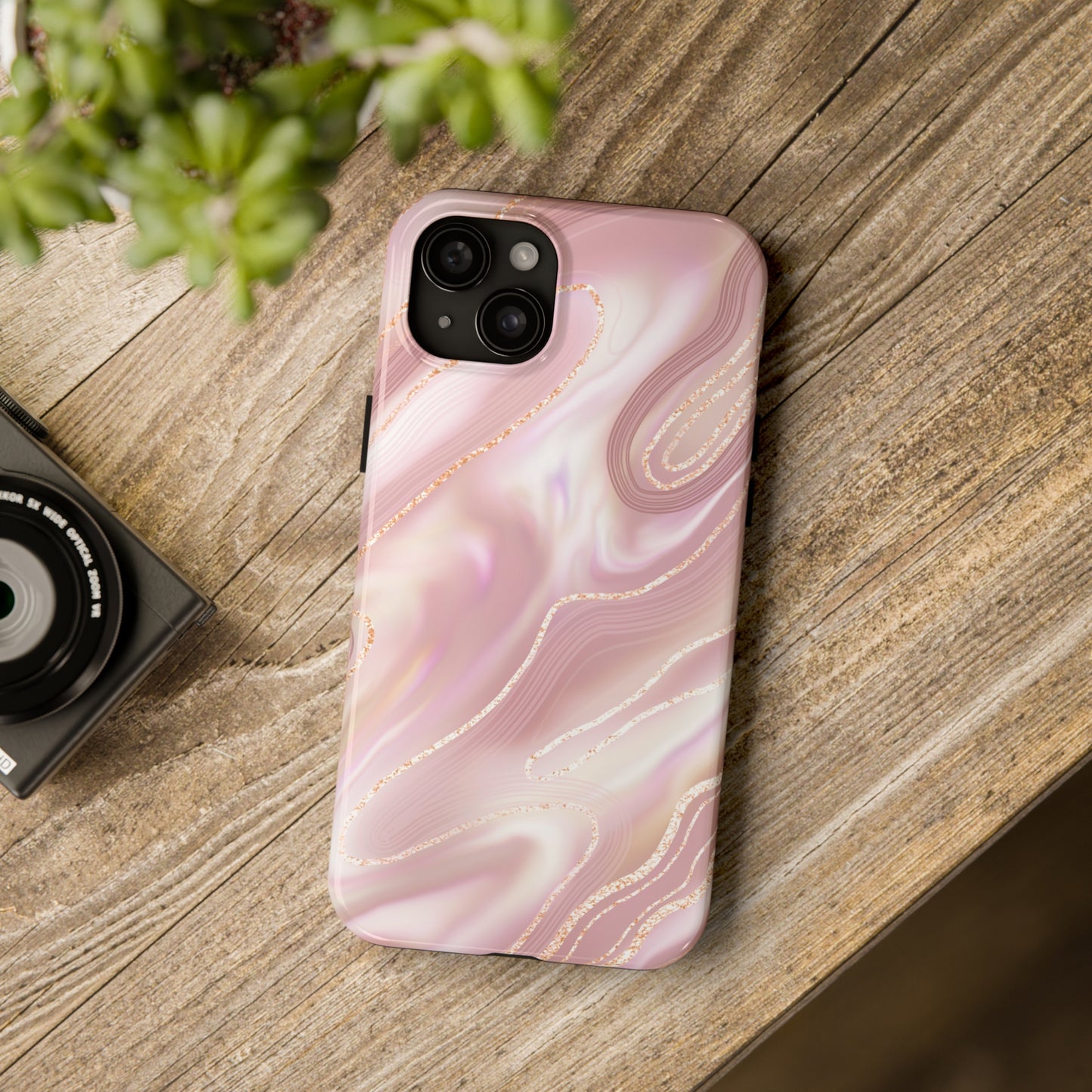 Blush Whirls - iPhone Case