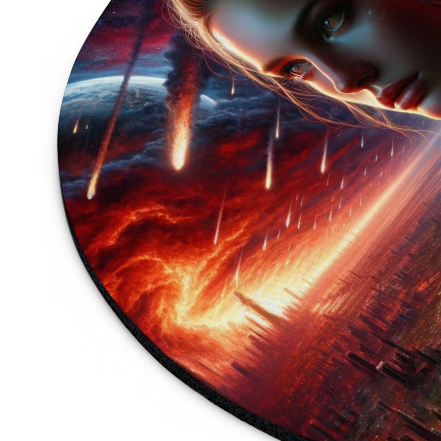 Cosmic Contemplation - Mouse Pad | Round