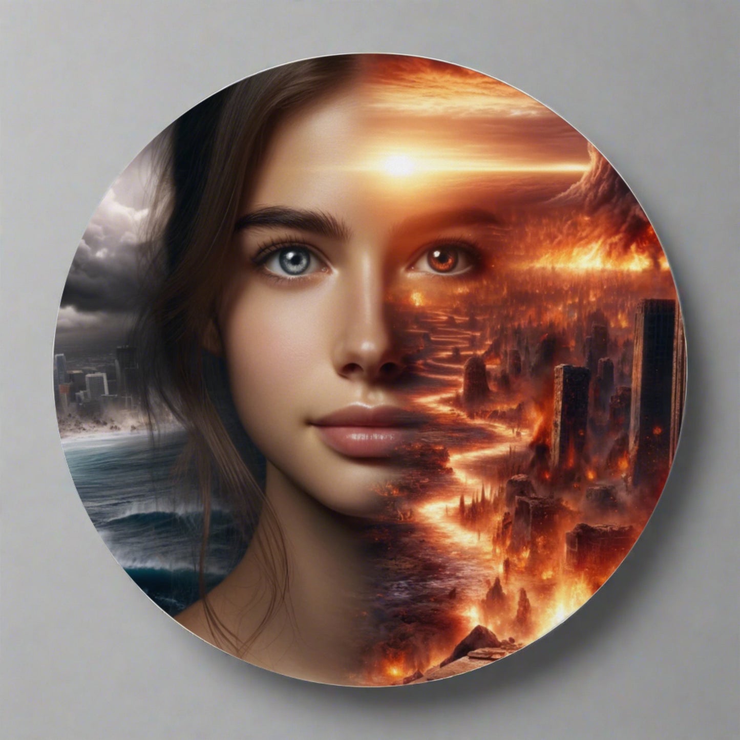 Eternal Gaze - Mouse Pad | Round