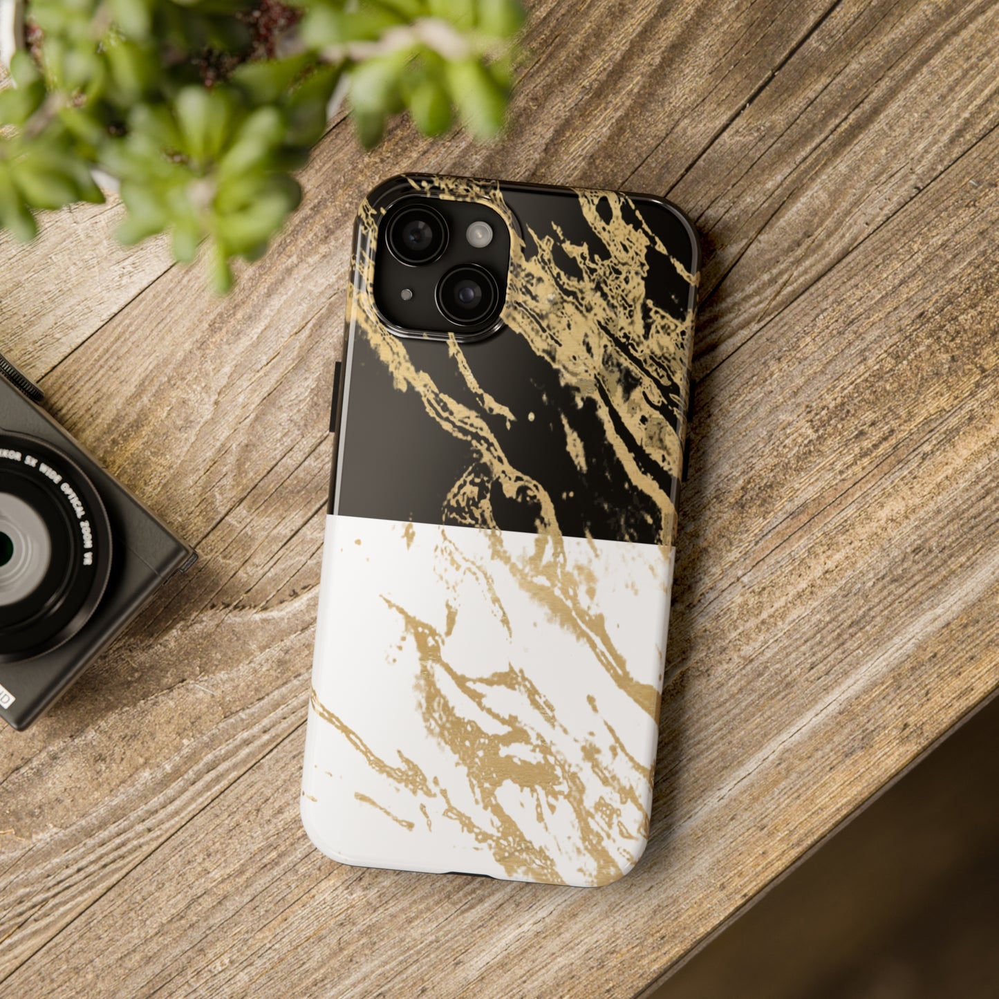 Day Meets Night Gold Rush - iPhone Case
