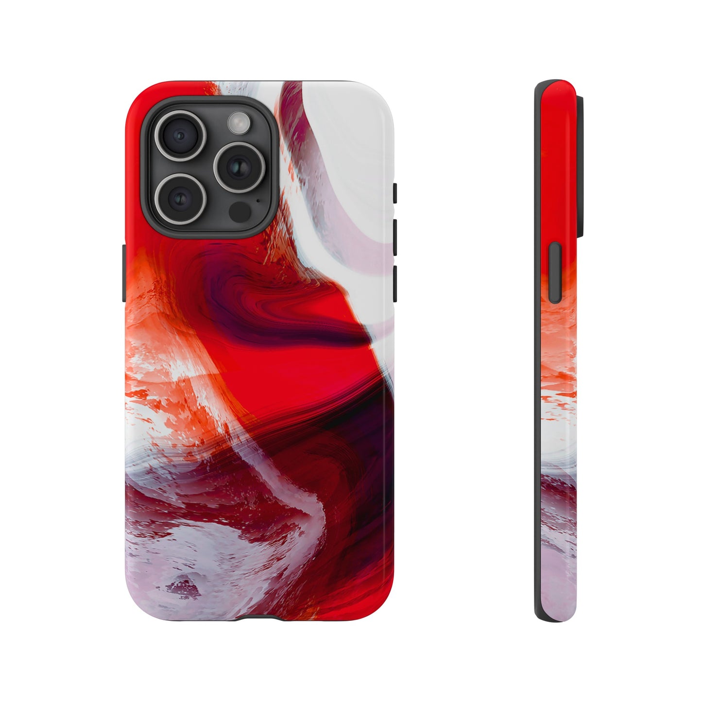 Crimson Swirl Elegance - Cell Phone Case