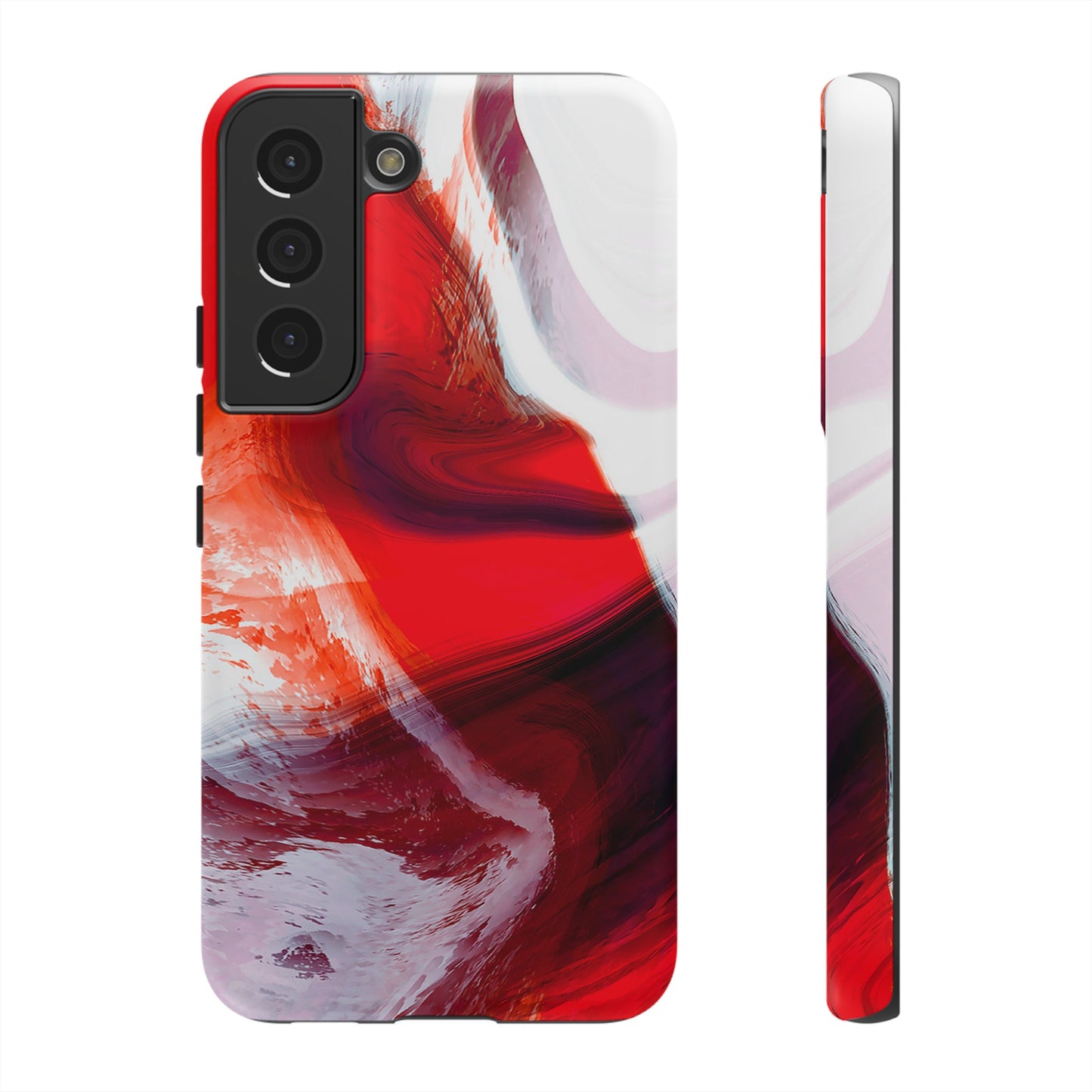 Crimson Swirl Elegance - Cell Phone Case