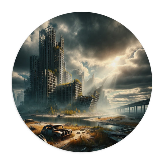 Reclaimed by Nature - Mouse Pad | Round