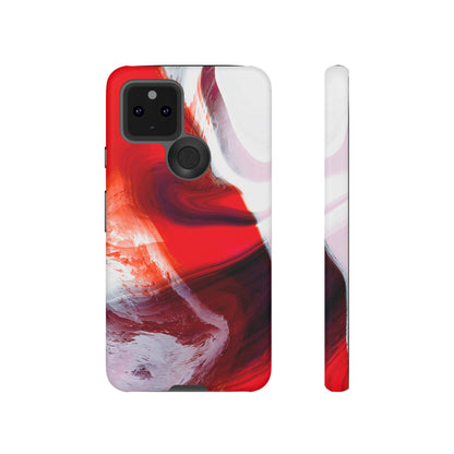 Crimson Swirl Elegance - Cell Phone Case