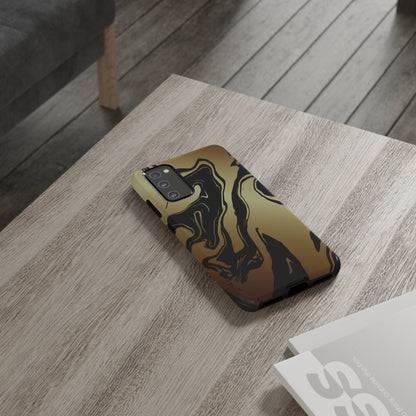 Golden Swirls - Cell Phone Case