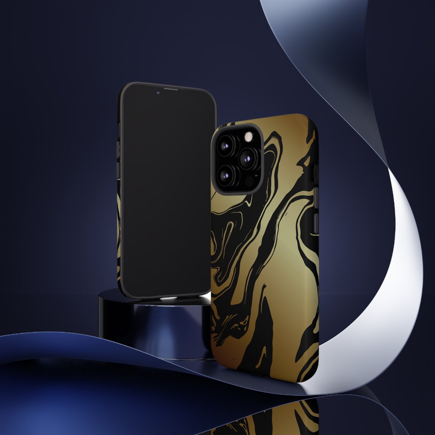 Golden Swirls - Cell Phone Case