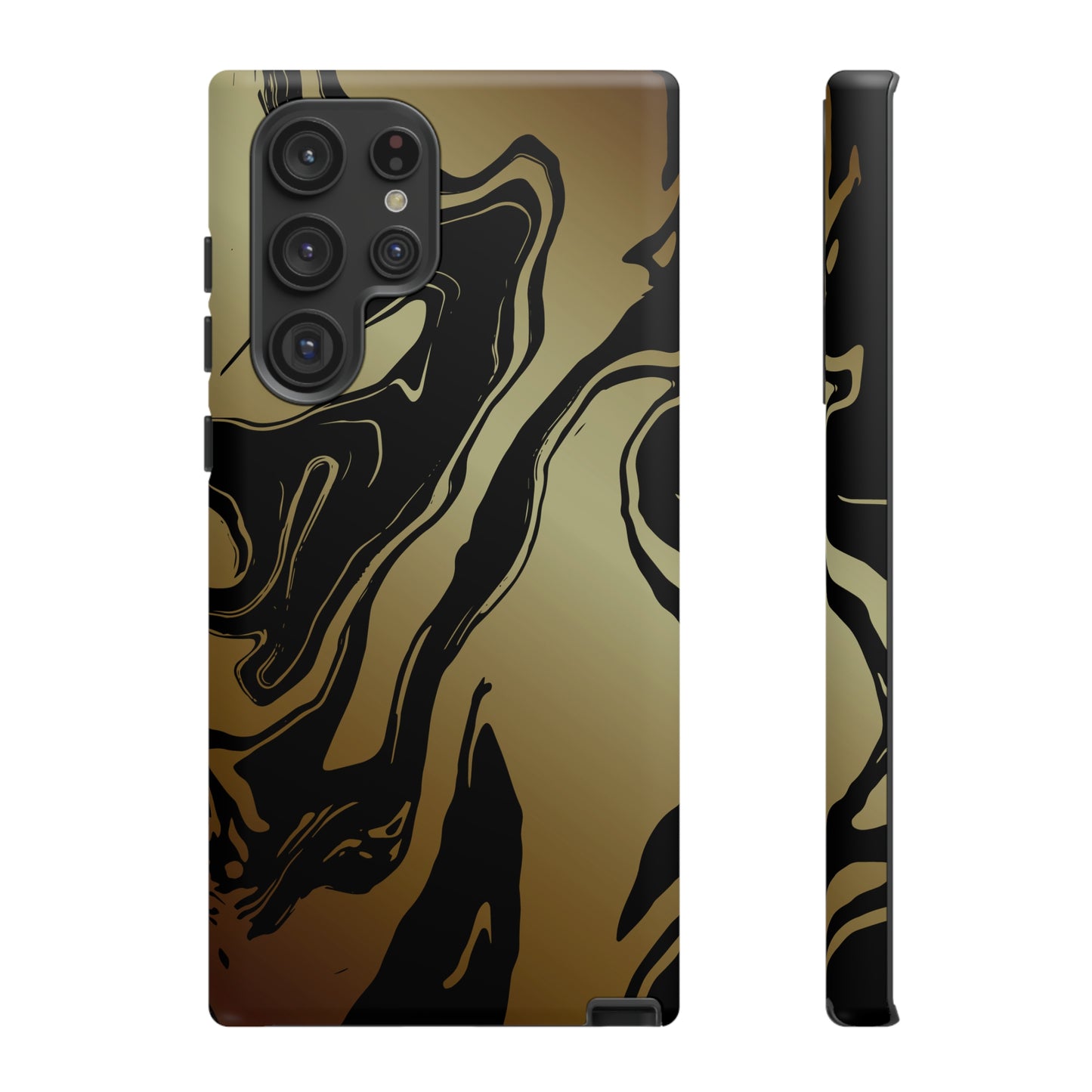 Golden Swirls - Cell Phone Case