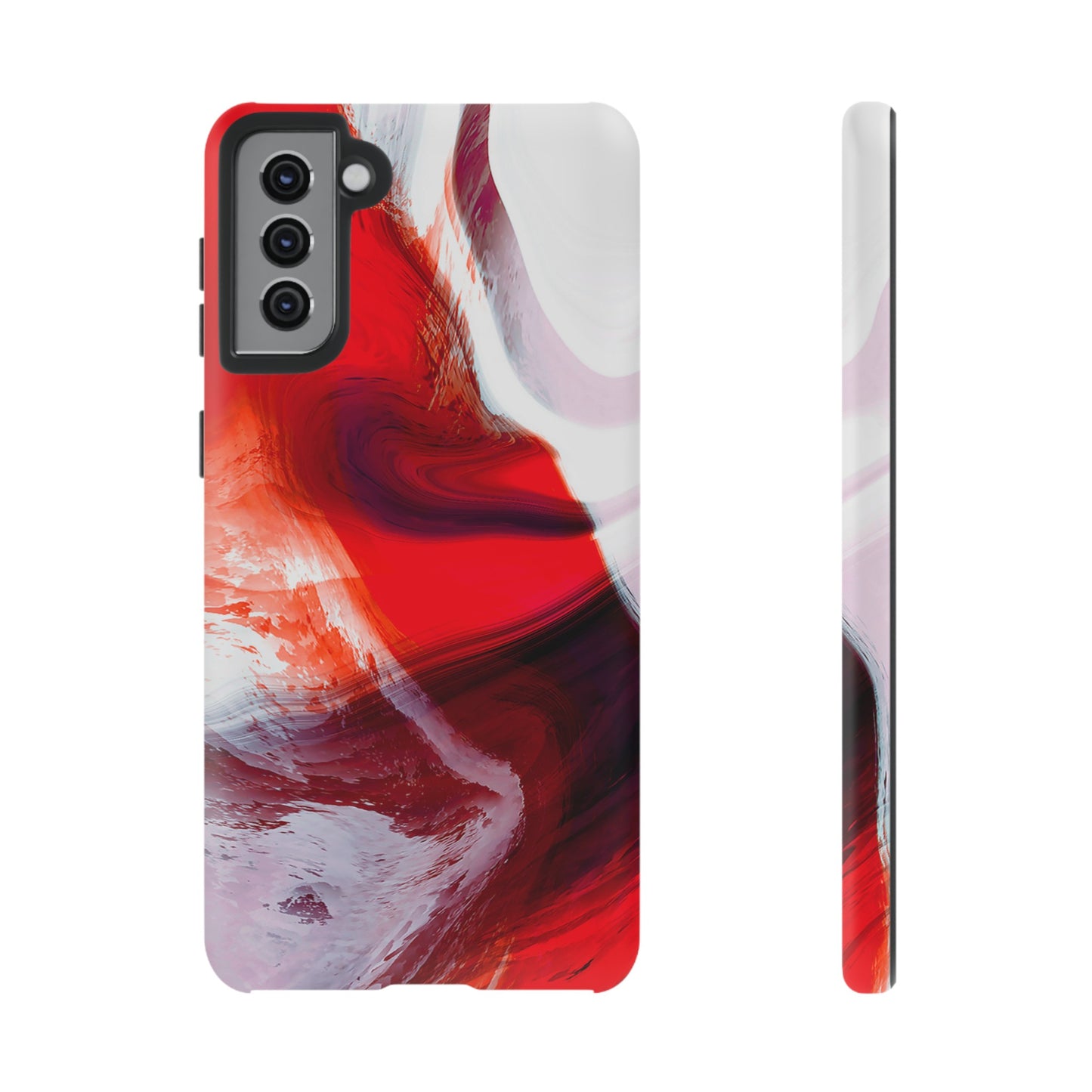 Crimson Swirl Elegance - Cell Phone Case