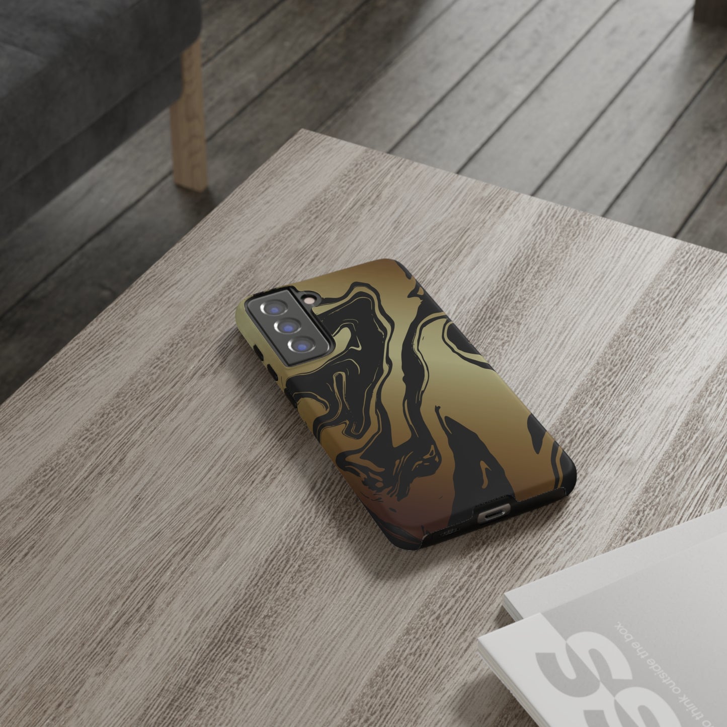 Golden Swirls - Cell Phone Case