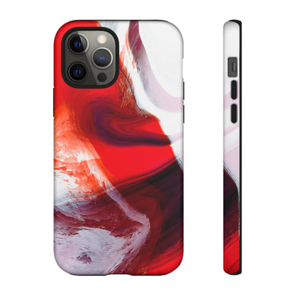 Crimson Swirl Elegance - Cell Phone Case