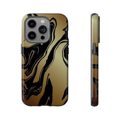 Golden Swirls - Cell Phone Case