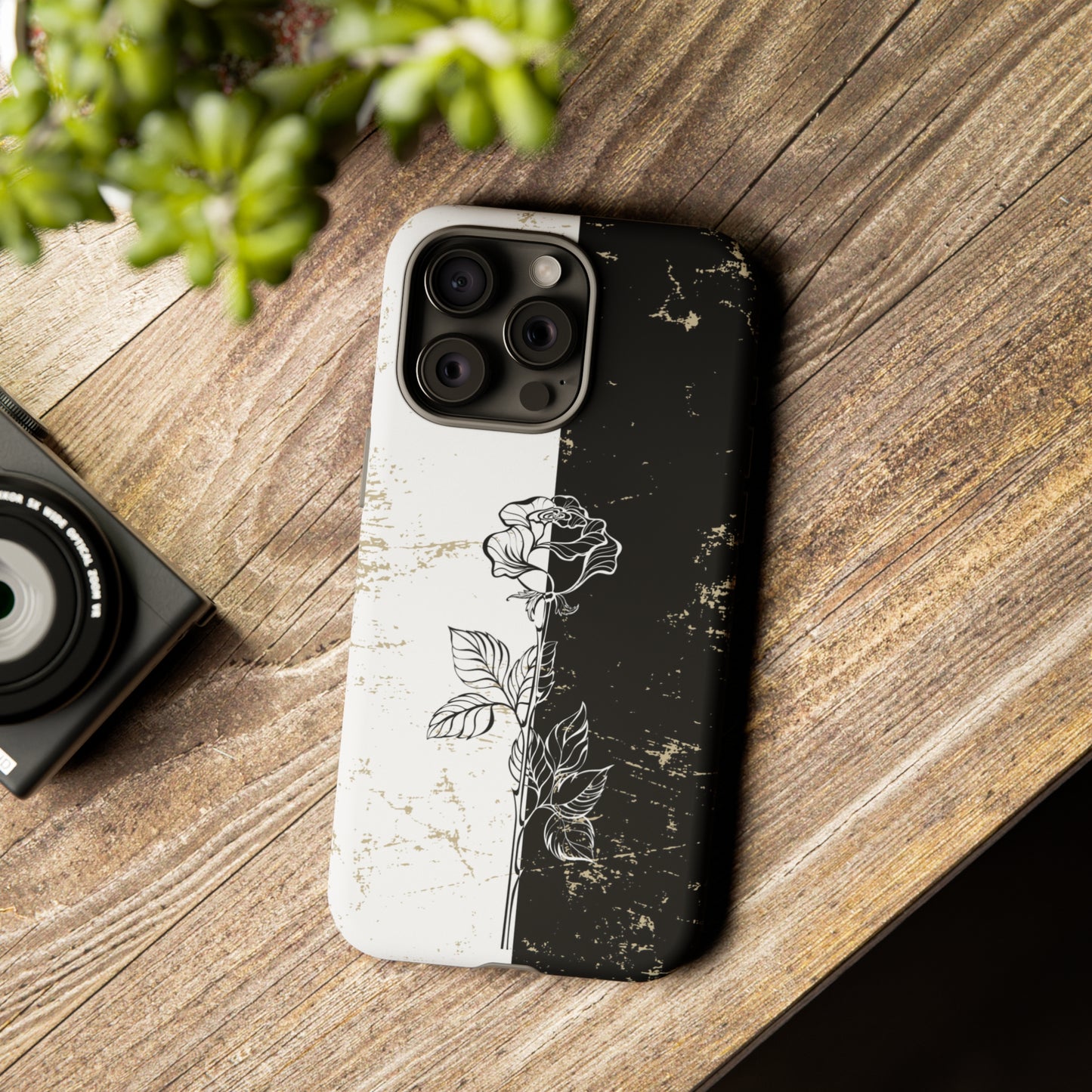 Elegant Contrast - Cell Phone Case