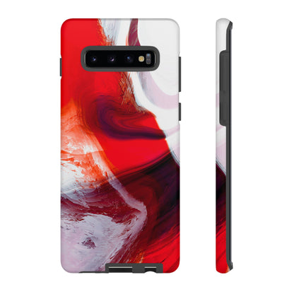 Crimson Swirl Elegance - Cell Phone Case