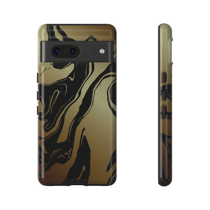 Golden Swirls - Cell Phone Case