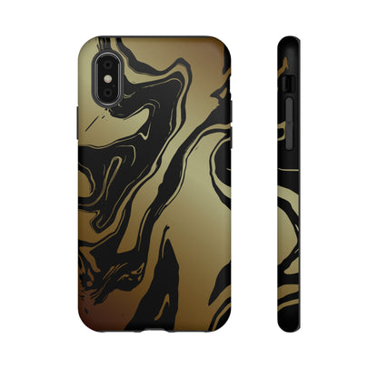 Golden Swirls - Cell Phone Case