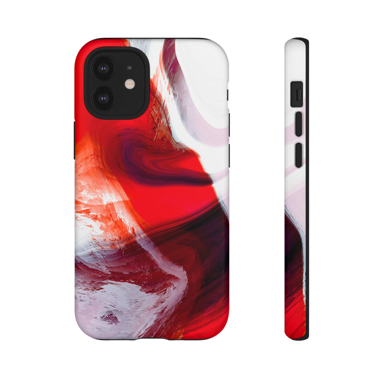 Crimson Swirl Elegance - Cell Phone Case