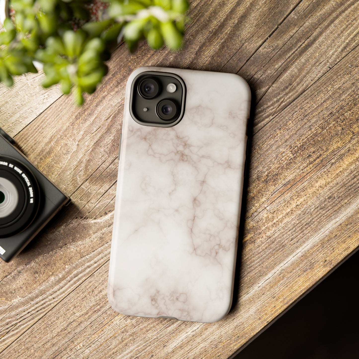 Elegant Alabaster Swirl - Cell Phone Case