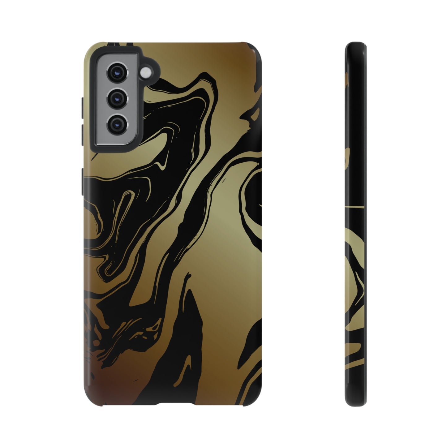 Golden Swirls - Cell Phone Case