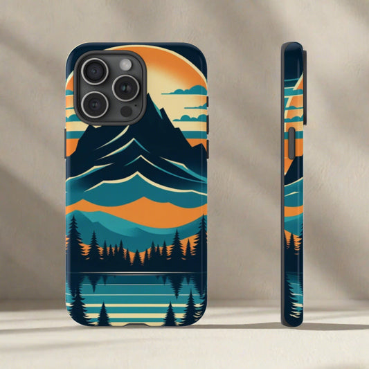 Retro Alpine Sunset  - Cell Phone Case