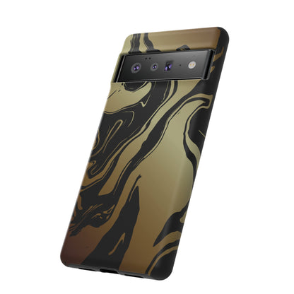 Golden Swirls - Cell Phone Case