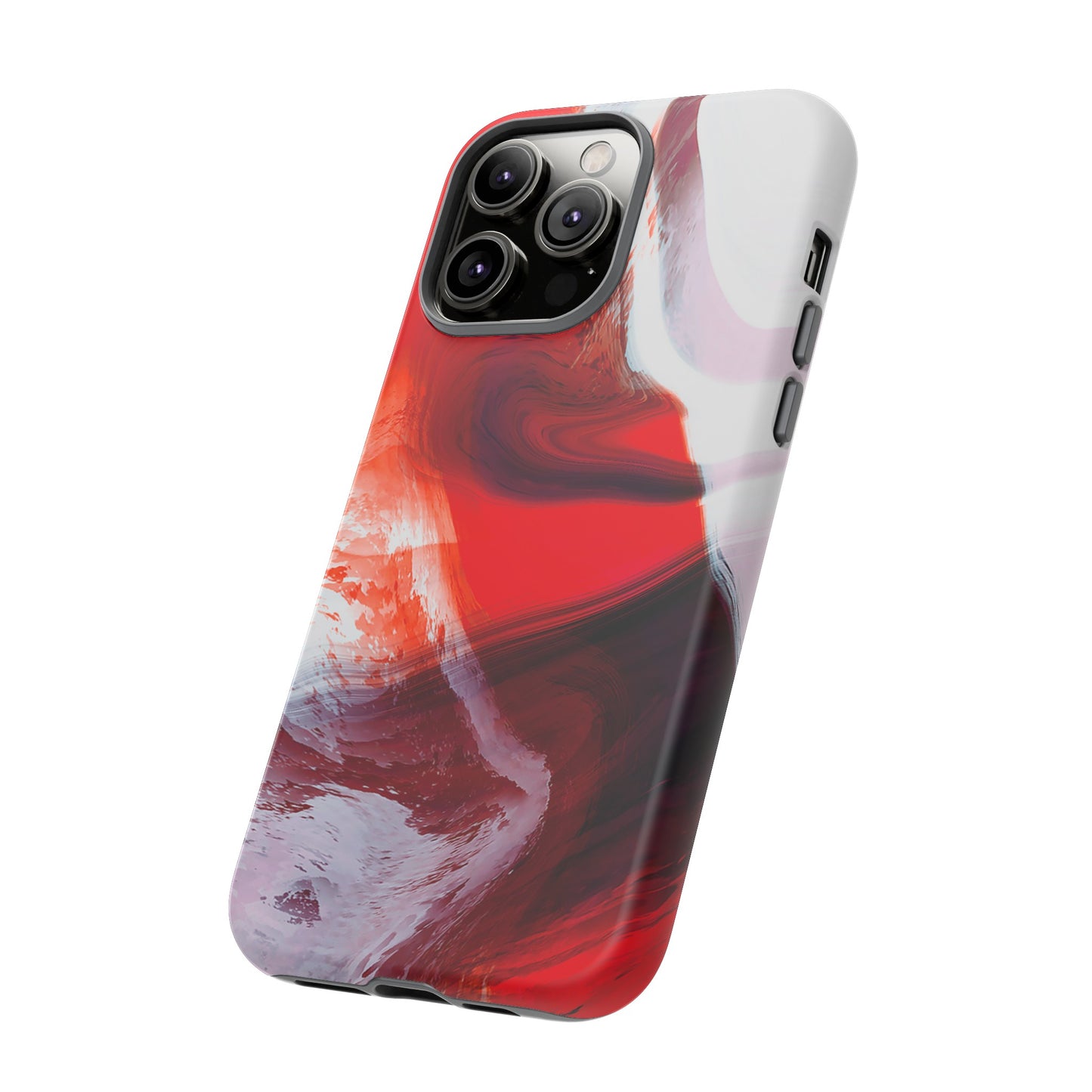 Crimson Swirl Elegance - Cell Phone Case