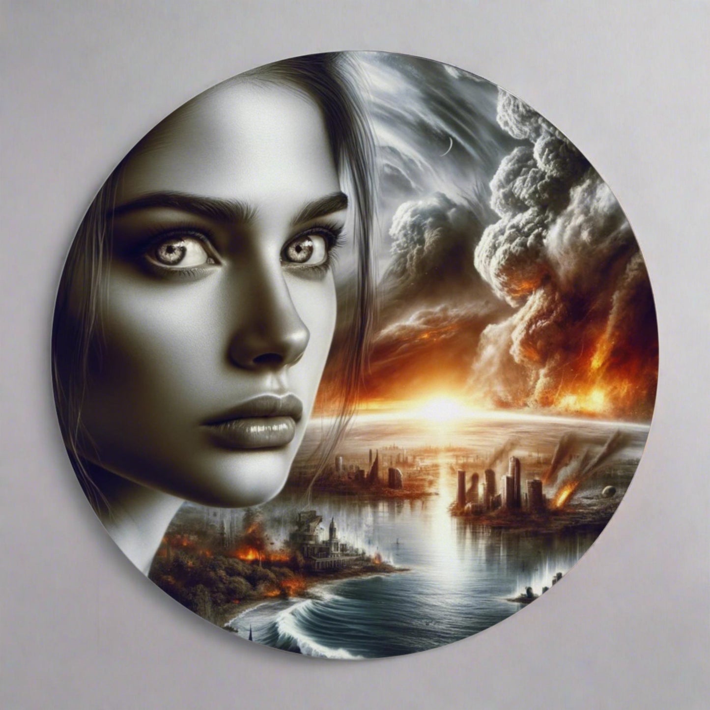Apocalyptic Vision - Mouse Pad | Round