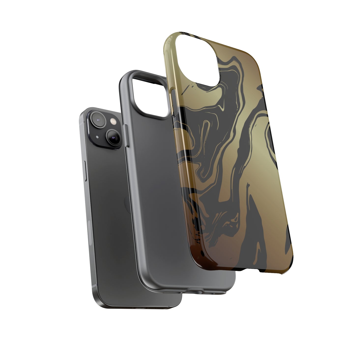 Golden Swirls - Cell Phone Case