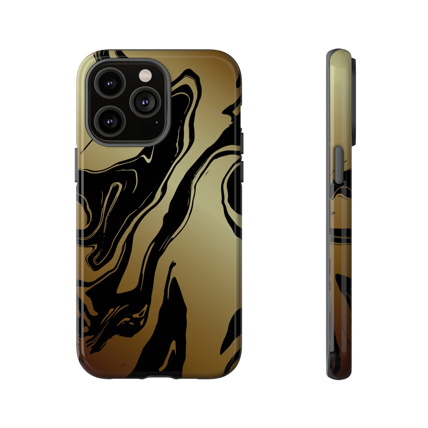 Golden Swirls - Cell Phone Case