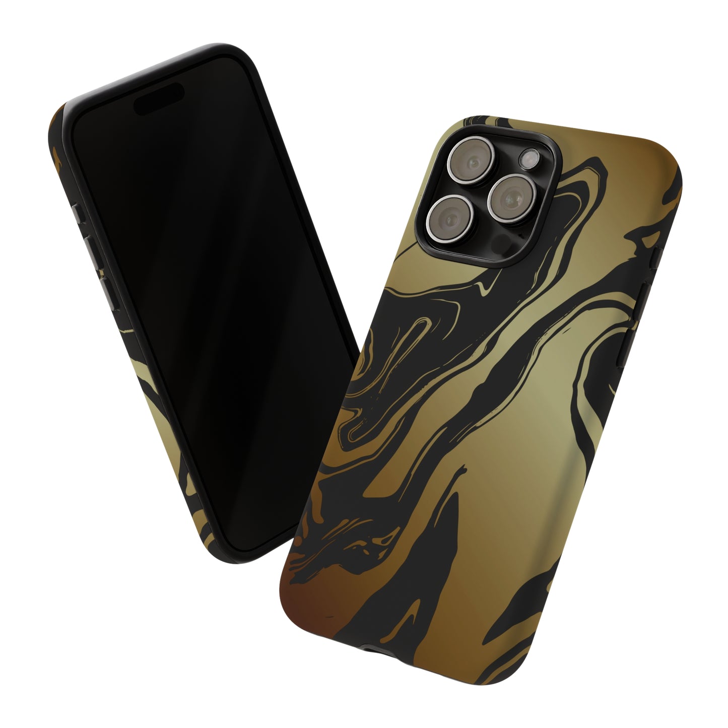 Golden Swirls - Cell Phone Case