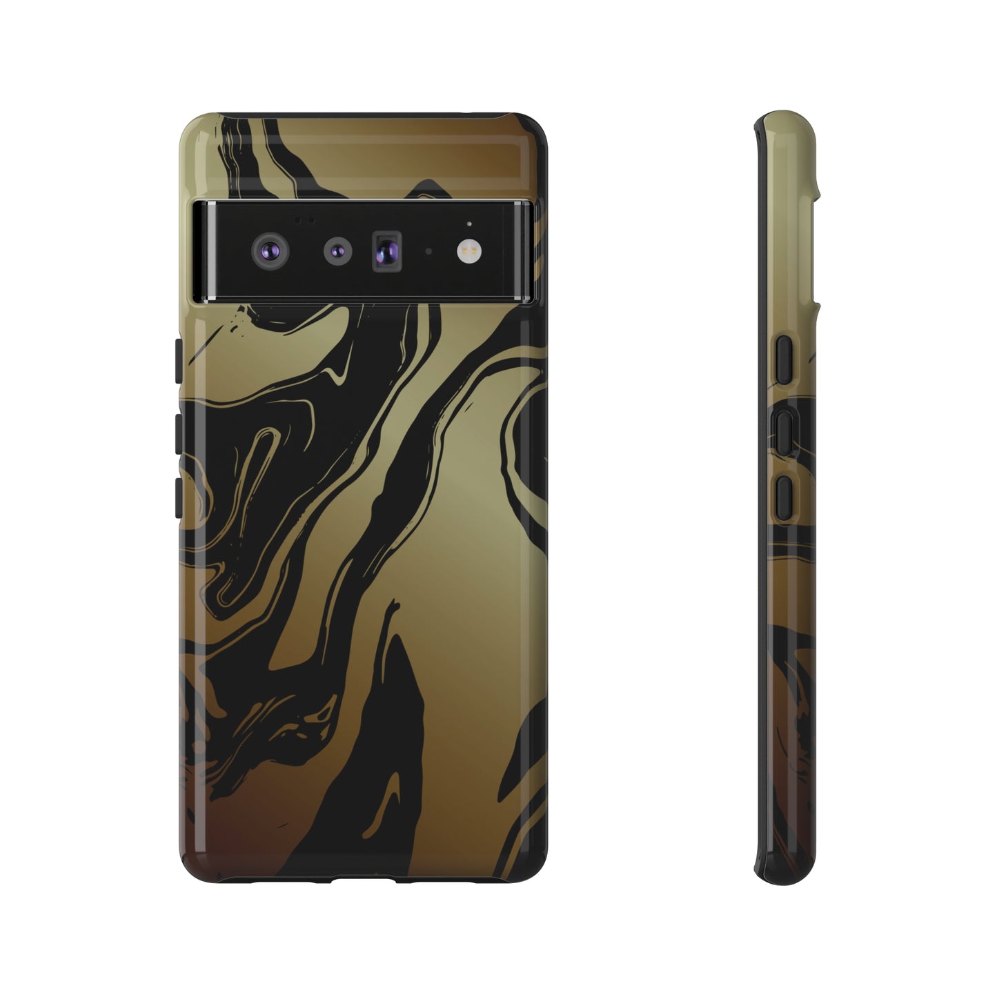 Golden Swirls - Cell Phone Case