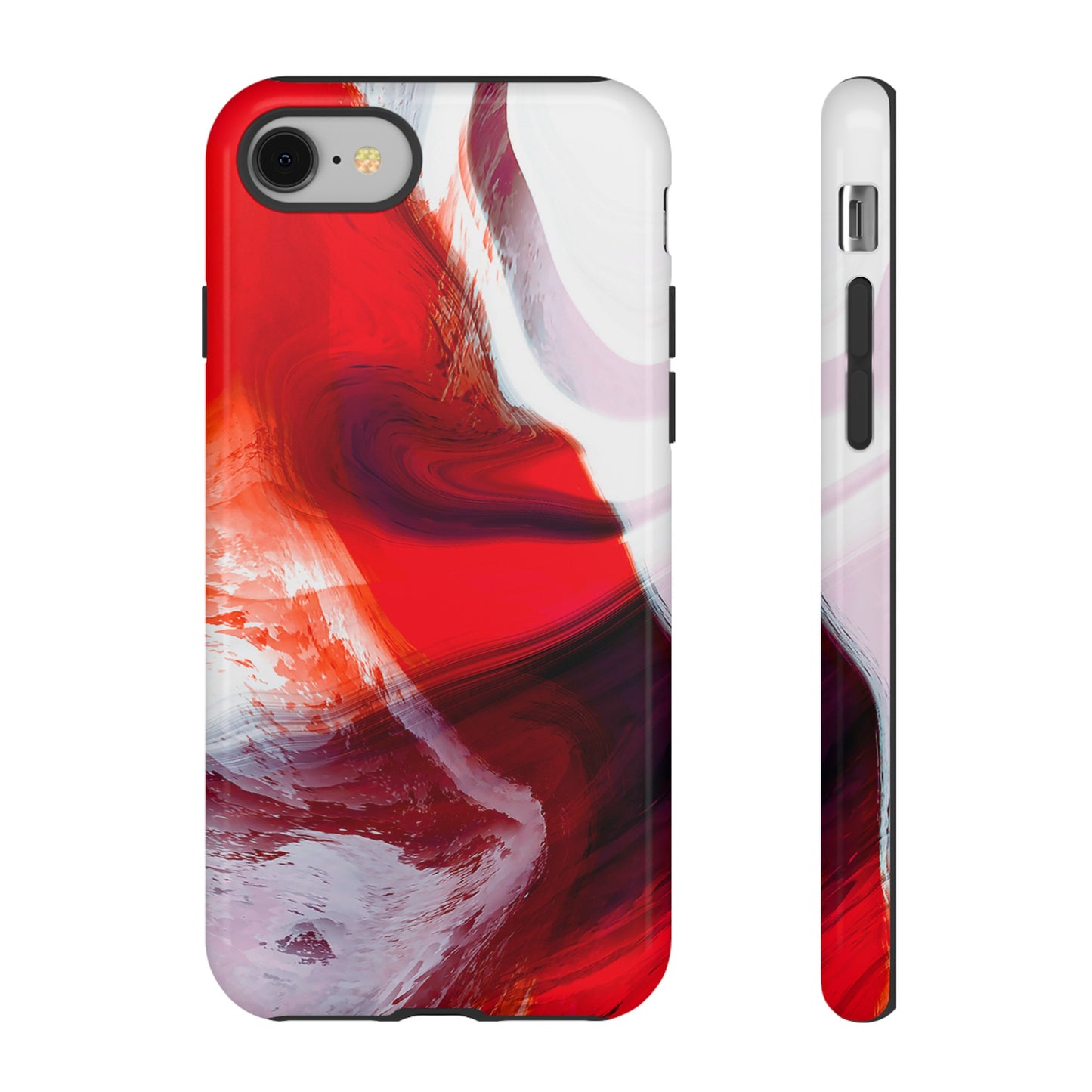 Crimson Swirl Elegance - Cell Phone Case