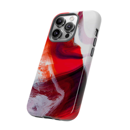 Crimson Swirl Elegance - Cell Phone Case