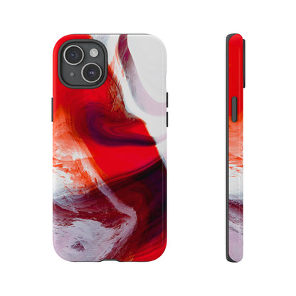 Crimson Swirl Elegance - Cell Phone Case