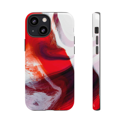 Crimson Swirl Elegance - Cell Phone Case