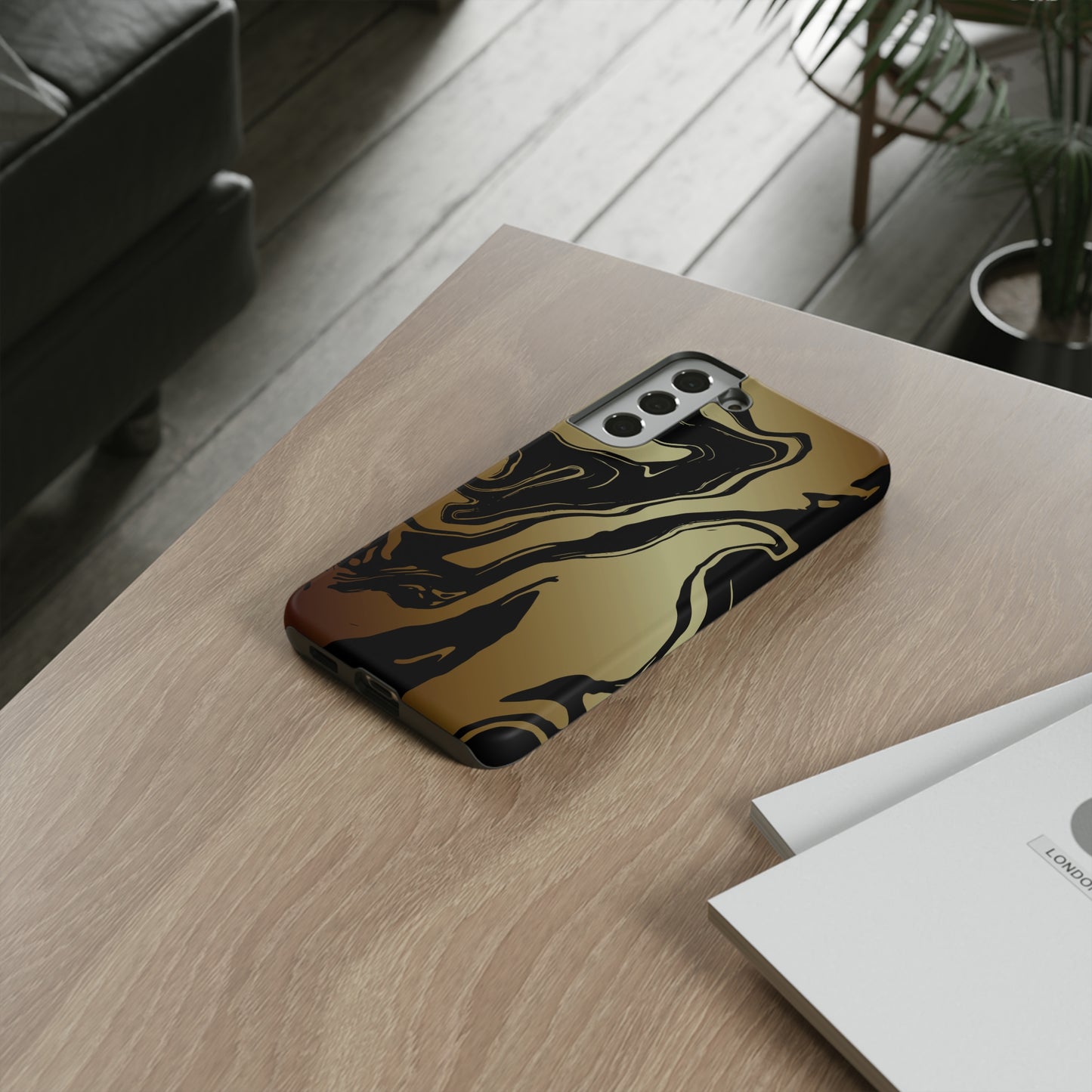 Golden Swirls - Cell Phone Case