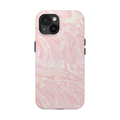 Pink Marble Bliss - iPhone Case