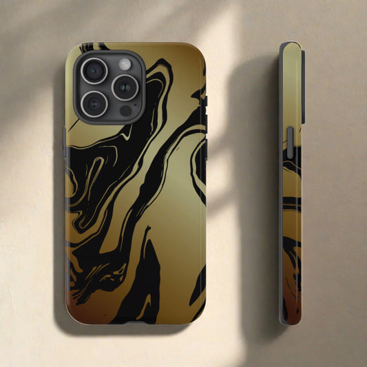 Golden Swirls - Cell Phone Case