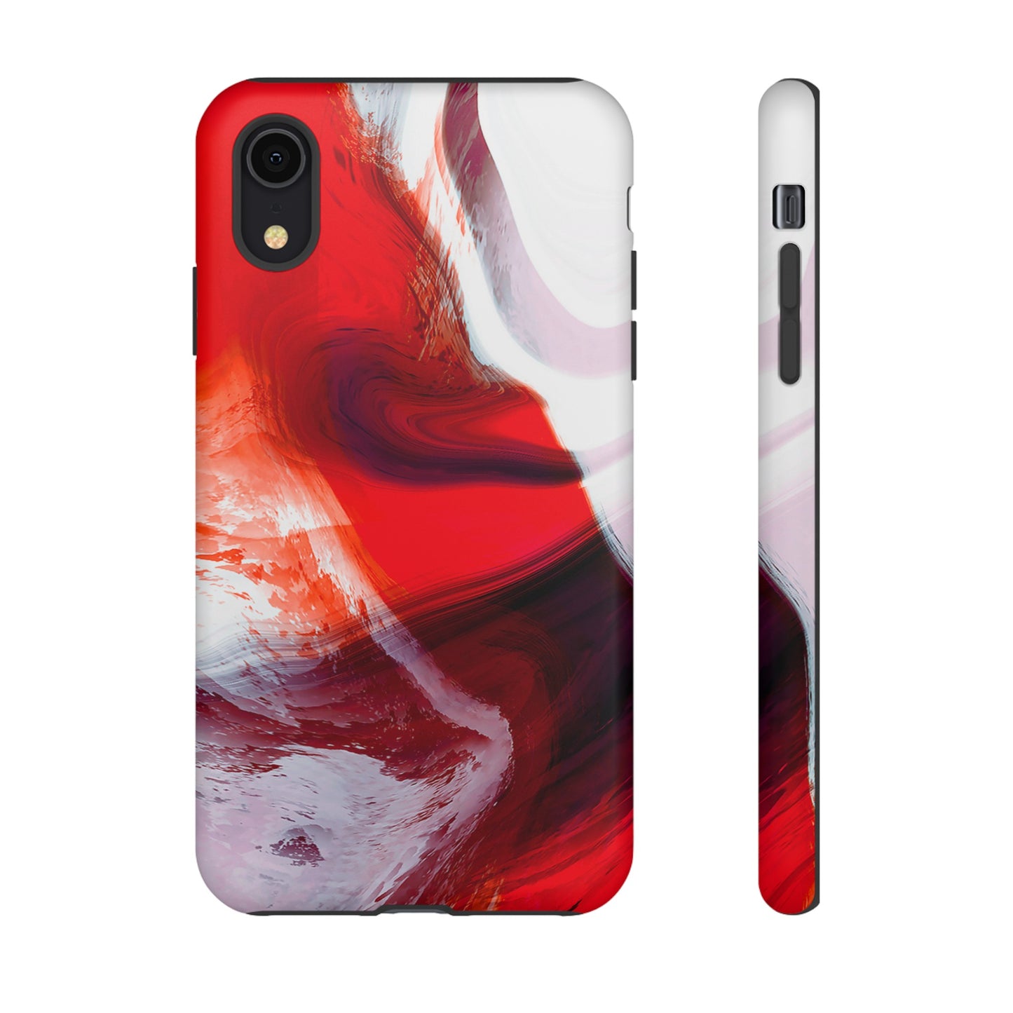 Crimson Swirl Elegance - Cell Phone Case