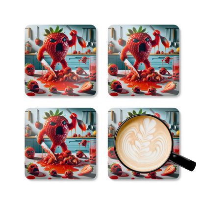 Berry Rebellion - Corkwood Coaster Set