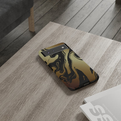 Golden Swirls - Cell Phone Case