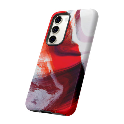 Crimson Swirl Elegance - Cell Phone Case