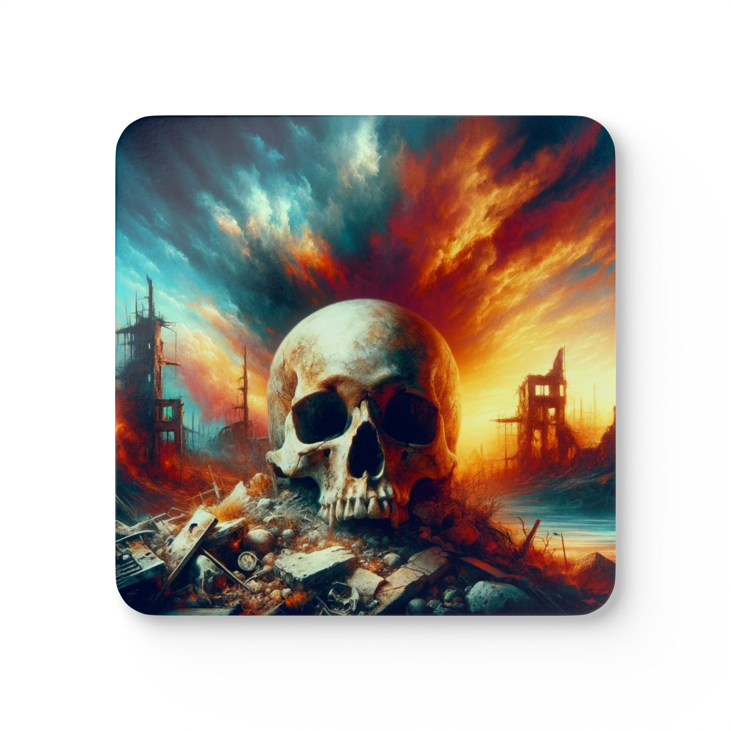 Apocalyptic Dawn - Corkwood Coaster Set