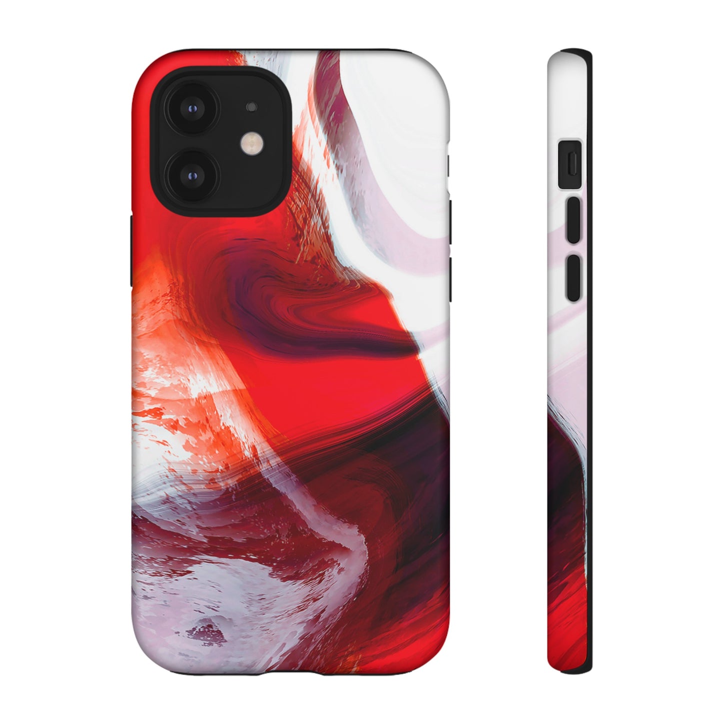 Crimson Swirl Elegance - Cell Phone Case