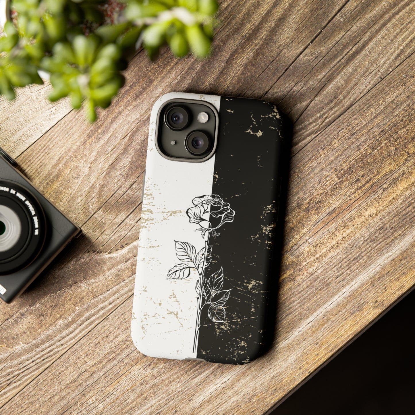 Elegant Contrast - Cell Phone Case