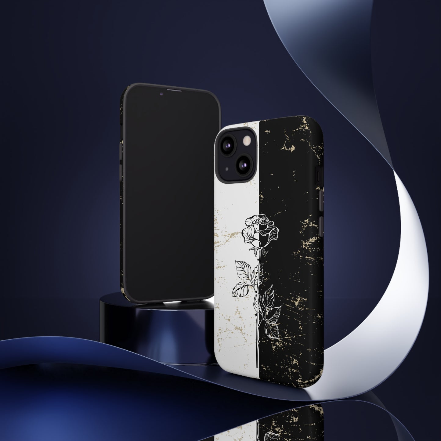 Elegant Contrast - Cell Phone Case