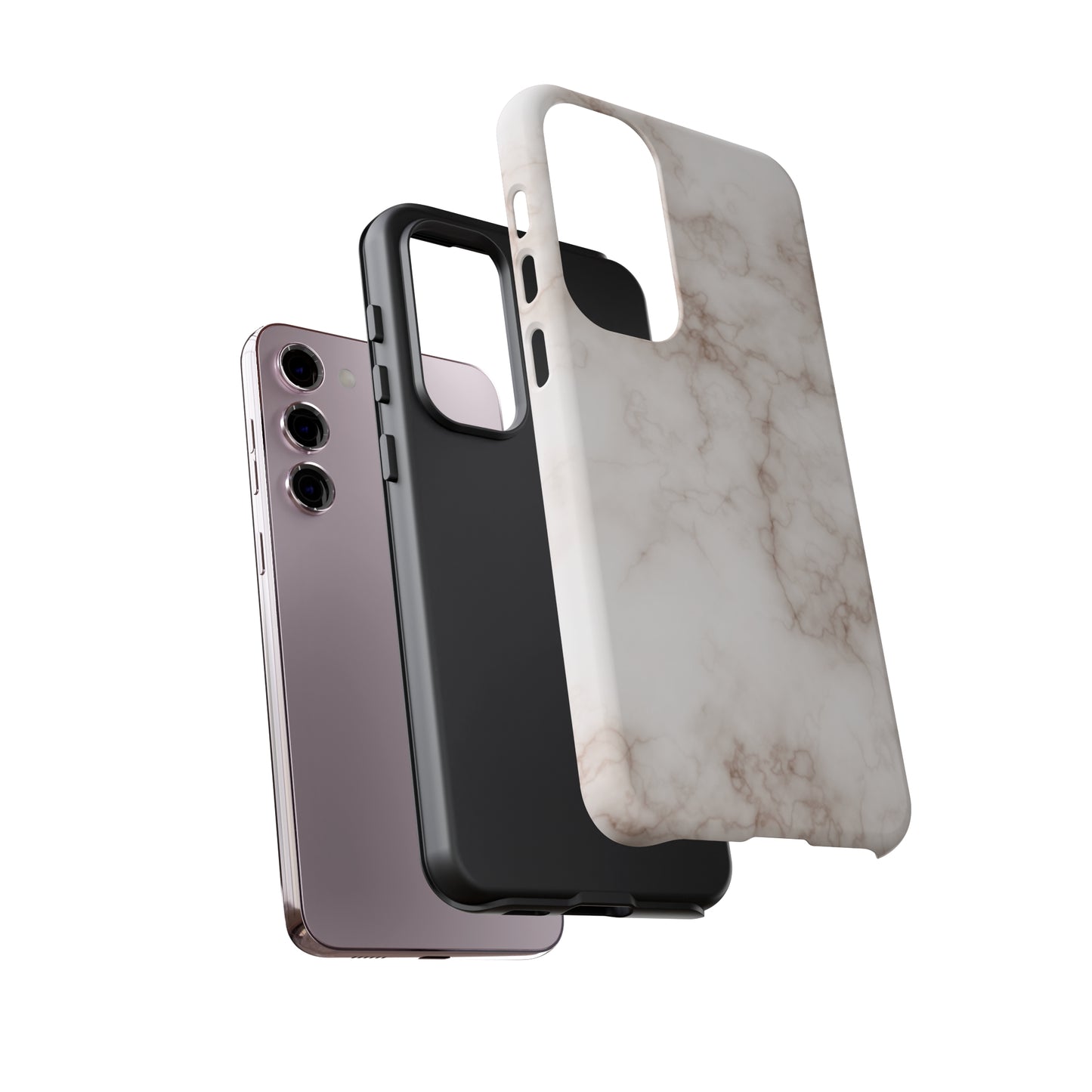 Elegant Alabaster Swirl - Cell Phone Case